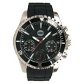 Men's Chronograph Sport Watch W/ Black Dial